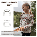 Schnittmuster Himmelsschimmer – Shirt Größen 86-152 : - Sewando