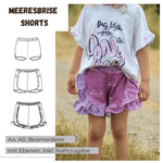 Schnittmuster Meeresbrise – Shorts Größen 74-152 : - Sewando
