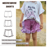 Schnittmuster Meeresbrise – Shorts Größen 74-152 : - Sewando