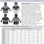Schnittmuster Sweatjacke Benny Gr. 86 bis 152 - Sewando
