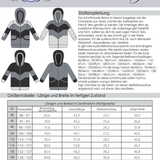 Schnittmuster Sweatjacke Benny Gr. 86 bis 152 - Sewando