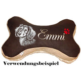 Stickdatei Dackel "Leni" - realistisch - FÜR DUNKLE STOFFE