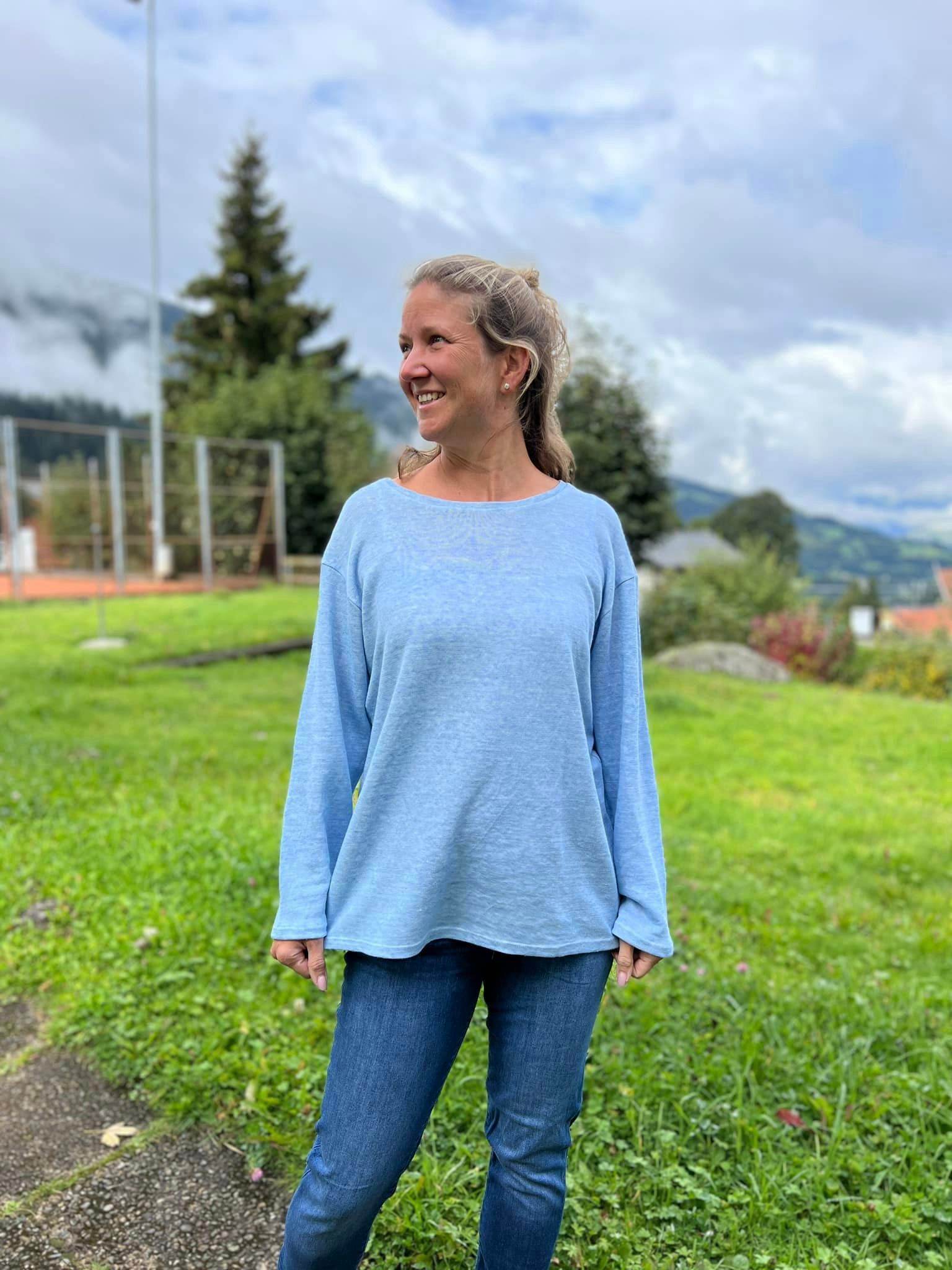 Schnittmuster Damen Longsleeve Skjorte Gr. 32-50 - Sewando