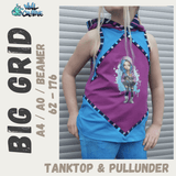 Schnittmuster *Big Grid Pullunder & Tanktop* UNISEX Gr. 62-176 - Sewando