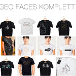 GEO FACES Multi Komplett Set mit allen 6 Versionen, Plotter und Laser-Datei als SVG und DXF - Sewando