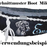 Stickdatei Boxer "Cassius" - realistisch - FÜR DUNKLE STOFFE