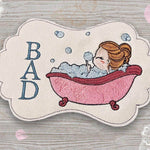 Mädchen in der Wanne Stickdatei – sprudelndes Glück für deine Stickmaschine - Sewando