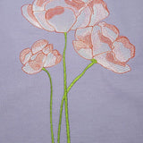 Mohnblume Stickdatei – zartes Blumenmotiv für kreative Projekte & Sommerdeko - Sewando