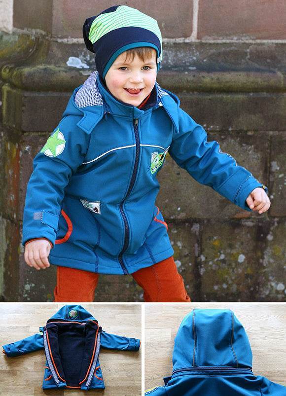 Mini Wetterheld Allwetter-Jacke, Winterjacke, Softshelljacke, Regenjacke für 69cm-104cm Körpergröße - Sewando