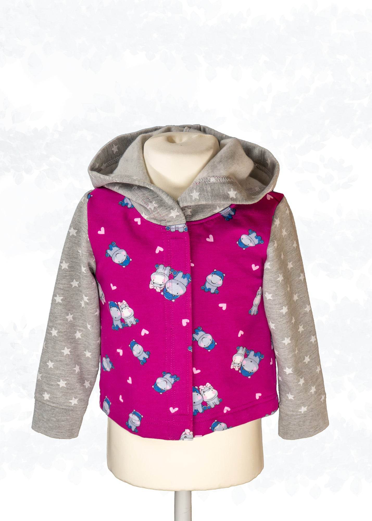 Schnittmuster Cassie Kids – Sweatjacke & Weste mit Kapuze für Kinder Gr. 92-164 - Sewando