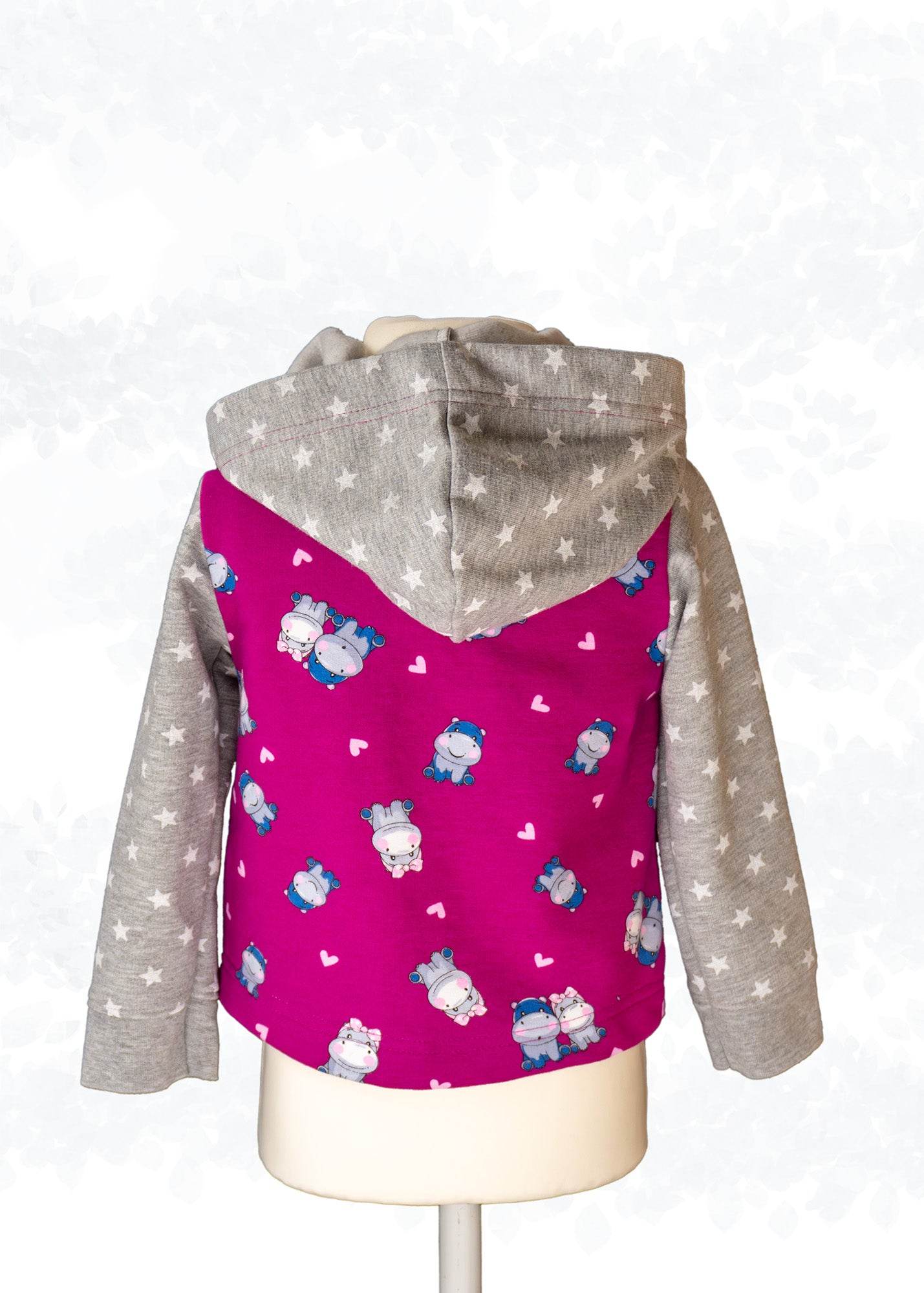 Schnittmuster Cassie Kids – Sweatjacke & Weste mit Kapuze für Kinder Gr. 92-164 - Sewando