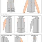 Schnittmuster Cassie Kids – Sweatjacke & Weste mit Kapuze für Kinder Gr. 92-164 - Sewando