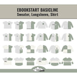 SPARPAKET (3Ebooks) DIN A0 & BEAMER Basicline Sweater 69-170cm Longsleeve, Shirt, BESONDERES PASSFORMSYSTEM - Sewando