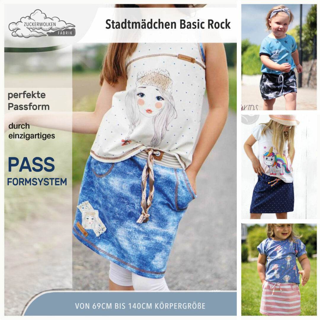 Gr. 74-140 Stadtmädchen Sparpaket 10 Ebooks | mit intelligentem Passformsystem - Sewando