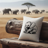 Stickdatei Elefant "Cleo" Baby- realistisch - FÜR HELLE STOFFE