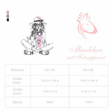 Mädchen mit Fotoapparat Stickdatei, süßes Fotomotiv eines Mädchens mit Kamera für deine Stickmaschine - Sewando