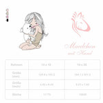 Mädchen mit Hund Stickdatei, zärtiges Motiv eines Mädchens mit Welpen für deine Stickmaschine. - Sewando