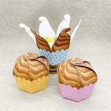 Mitbringsel Geschenkbox Cupcake blau - Plotterdatei - Sewando