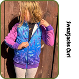 Schnittmuster Sweatjacke Curl Größen 74 bis 176 - Sewando
