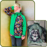 Schnittmuster Sweatjacke Curl Größen 74 bis 176 - Sewando