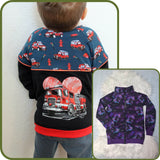 Schnittmuster Sweatjacke Curl Größen 74 bis 176 - Sewando