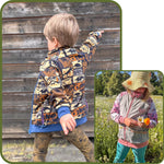 Schnittmuster Sweatjacke Curl Größen 74 bis 176 - Sewando