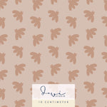 Nahtloses Muster Stoffdesign | Frühlingshäschen Kombistoff | Blumen Braun | 25x25cm - Sewando