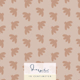 Nahtloses Muster Stoffdesign | Frühlingshäschen Kombistoff | Blumen Braun | 25x25cm - Sewando