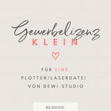 Kleine Gewerbelizenz für EINE Plotterdatei /Laserdatei von dewi.studio bis 250Stk. - Sewando