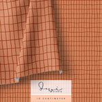 Nahtloses Muster | Regenbär Grid Hellbraun | 20x20cm, Stoffdesign : - Sewando