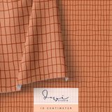 Nahtloses Muster | Regenbär Grid Hellbraun | 20x20cm, Stoffdesign : - Sewando