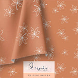 Nahtloses Muster | Regenbär Kastanienblatt Hellbraun | 20x20cm, Stoffdesign - Sewando