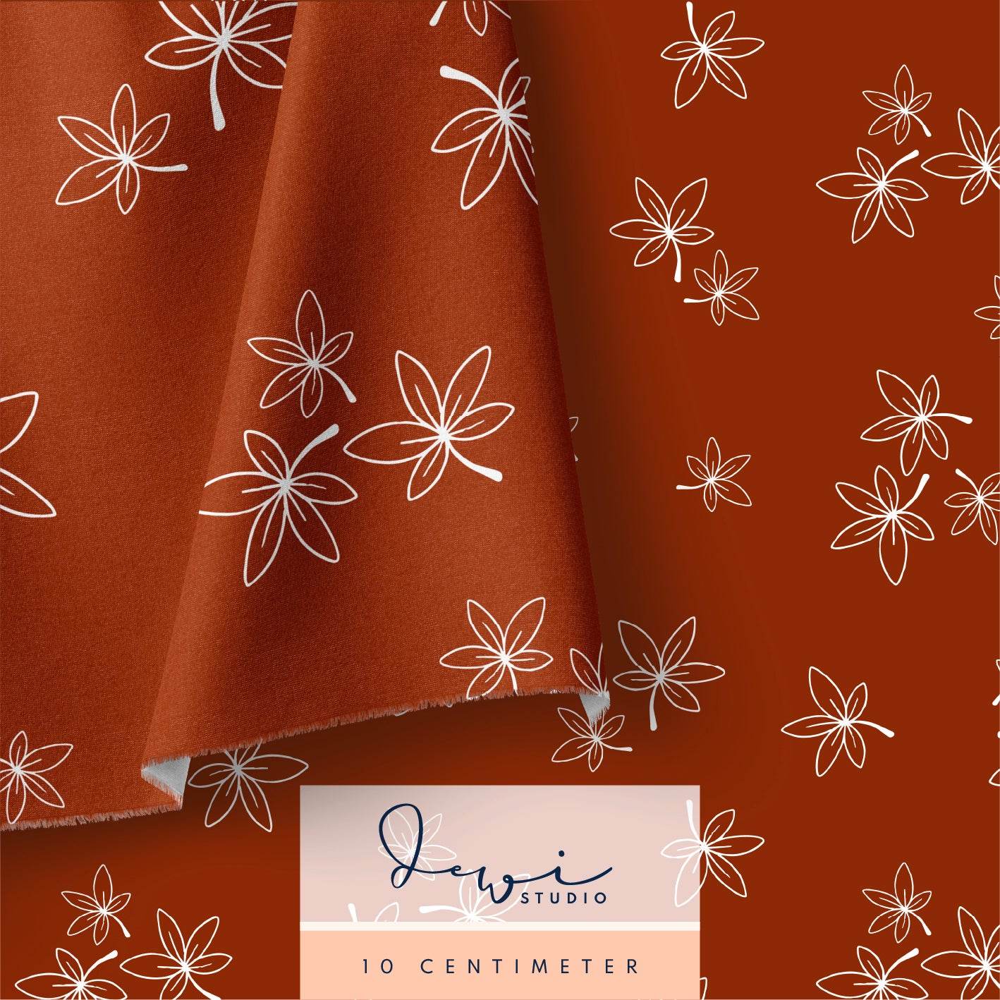 Nahtloses Muster | Regenbär Kastanienblatt Dunkelbraun | 20x20cm, Stoffdesign - Sewando