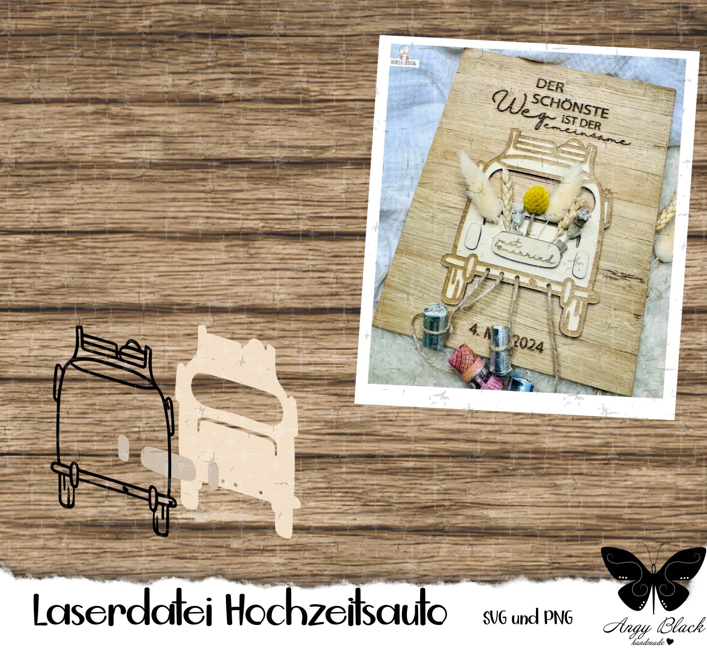 Laserdatei Hochzeitsauto - Sewando