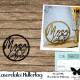 Laser und Plotterdatei zum Muttertag, SVG und PNG - Sewando