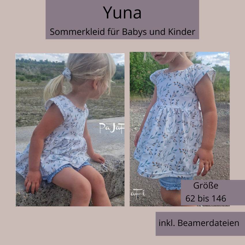 Schnittmuster Yuna Beamerversion Gr. 62 bis 146 - Sewando