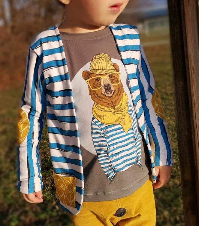 Happy Lysander - Gr 86 - 164 - Shirt mit Fake-Jacke Schnittmuster - Sewando