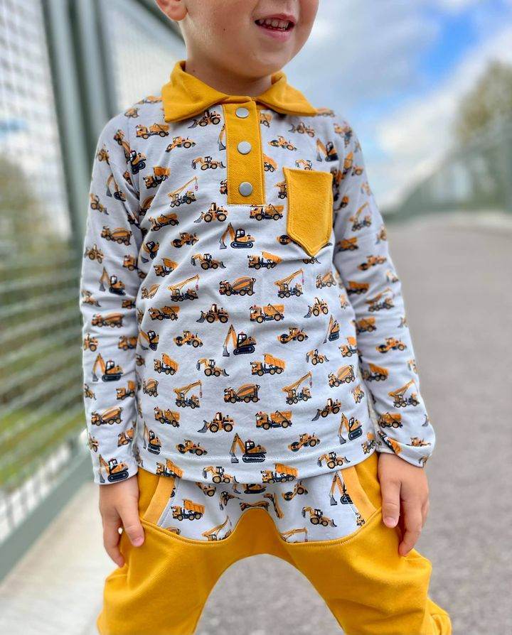Happy Charlie - Gr 74-164 - Poloshirt Schnittmuster - Sewando