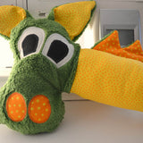 Nähanleitung Bettschlange Dino Bettrolle - Sewando