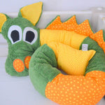 Nähanleitung Bettschlange Dino Bettrolle - Sewando