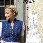 Schnittmuster Hochgeschlossenes Dirndl Marie Gr. 34-48 : - Sewando