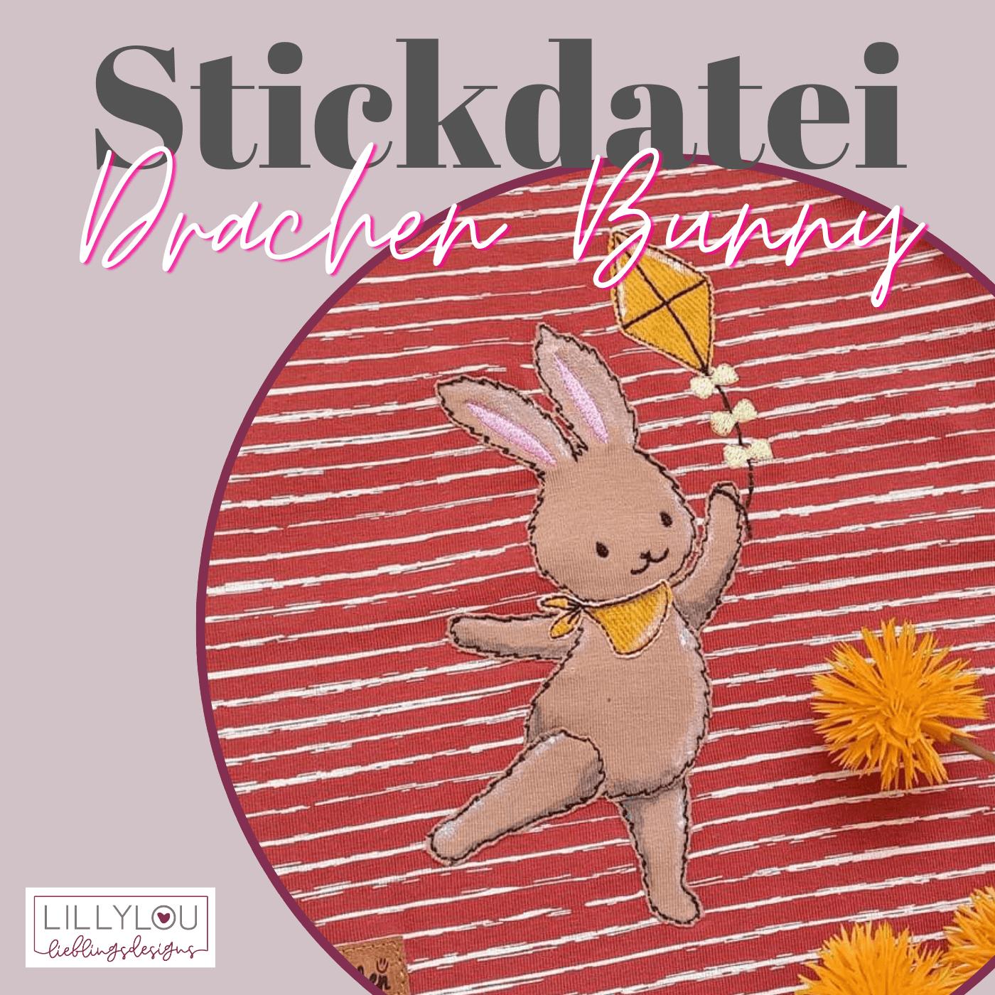 Stickdatei - Drachenbunny - Sewando