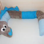 Nähanleitung Bettschlange Dino Bettrolle - Sewando