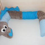 Nähanleitung Bettschlange Dino Bettrolle - Sewando