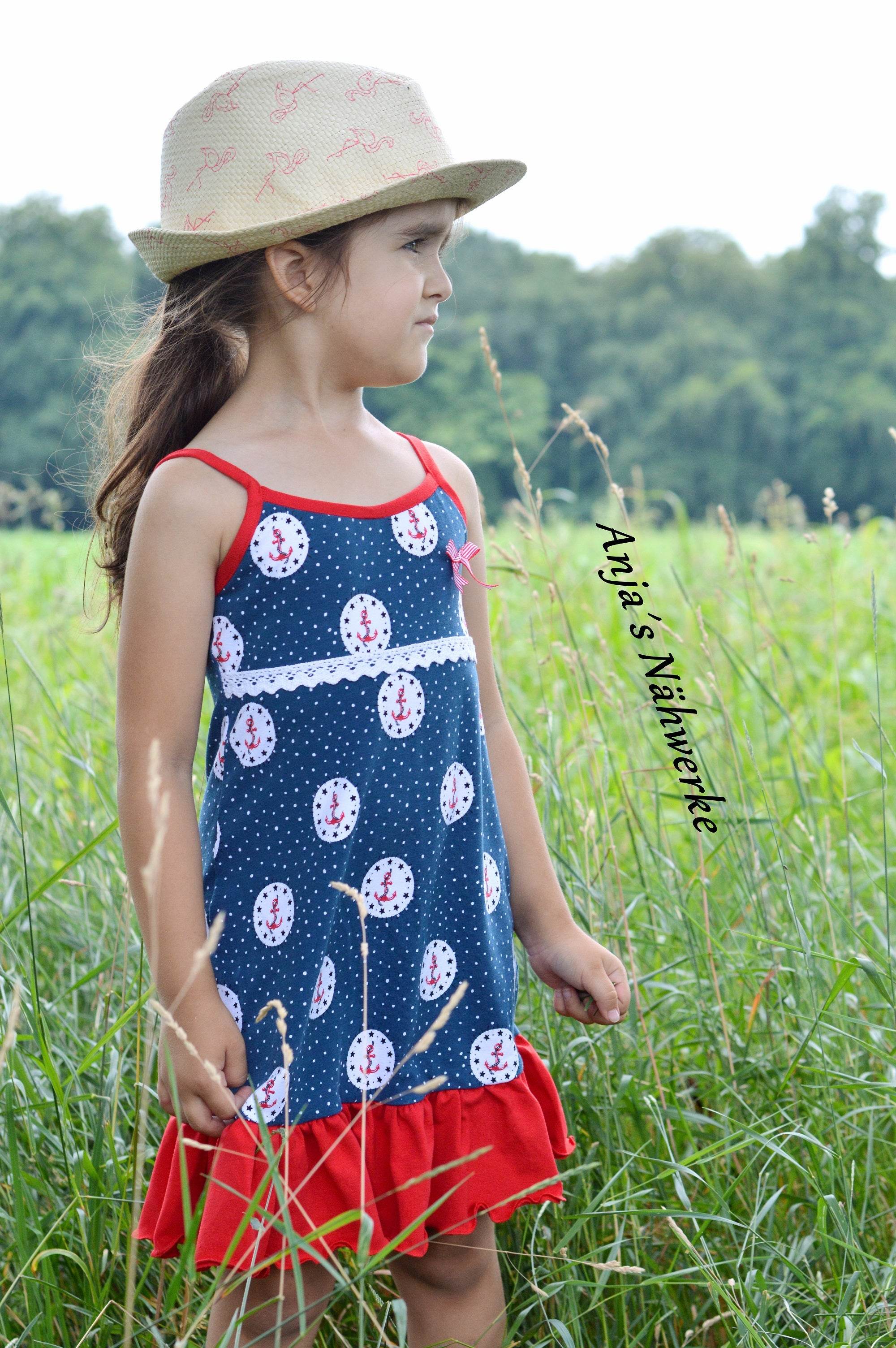 Schnittmuster und Nähanleitung Trägerkleid Lara Gr. 80–164 - Sewando