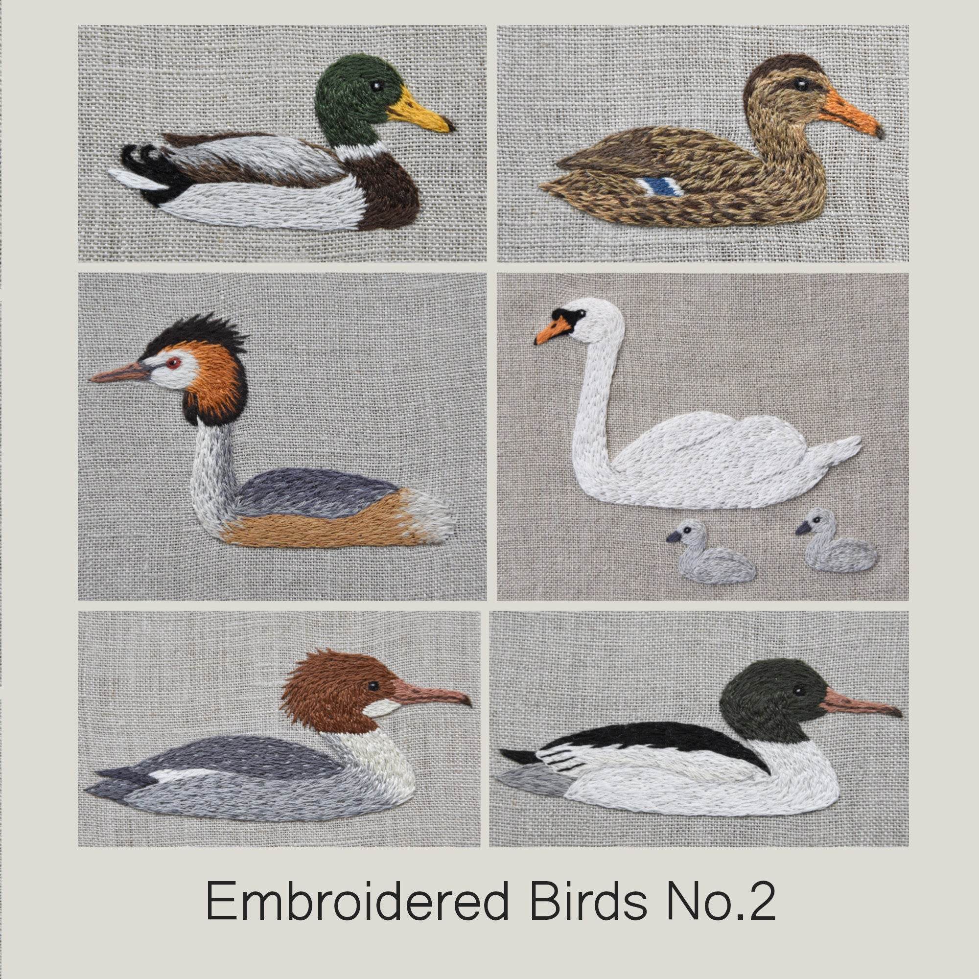 Hand embroidery pattern EMBROIDERED BIRDS NO 2 - Sewando