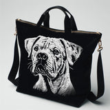 NEU Stickdatei Dogo Argentino "Brenda" - realistisch - FÜR DUNKLE STOFFE