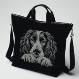 NEU Stickdatei Springer Spaniel "Ignazius" - realistisch - FÜR DUNKLE STOFFE