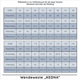 Schnittmuster Wende-Weste "KEONA" Gr. 56-146