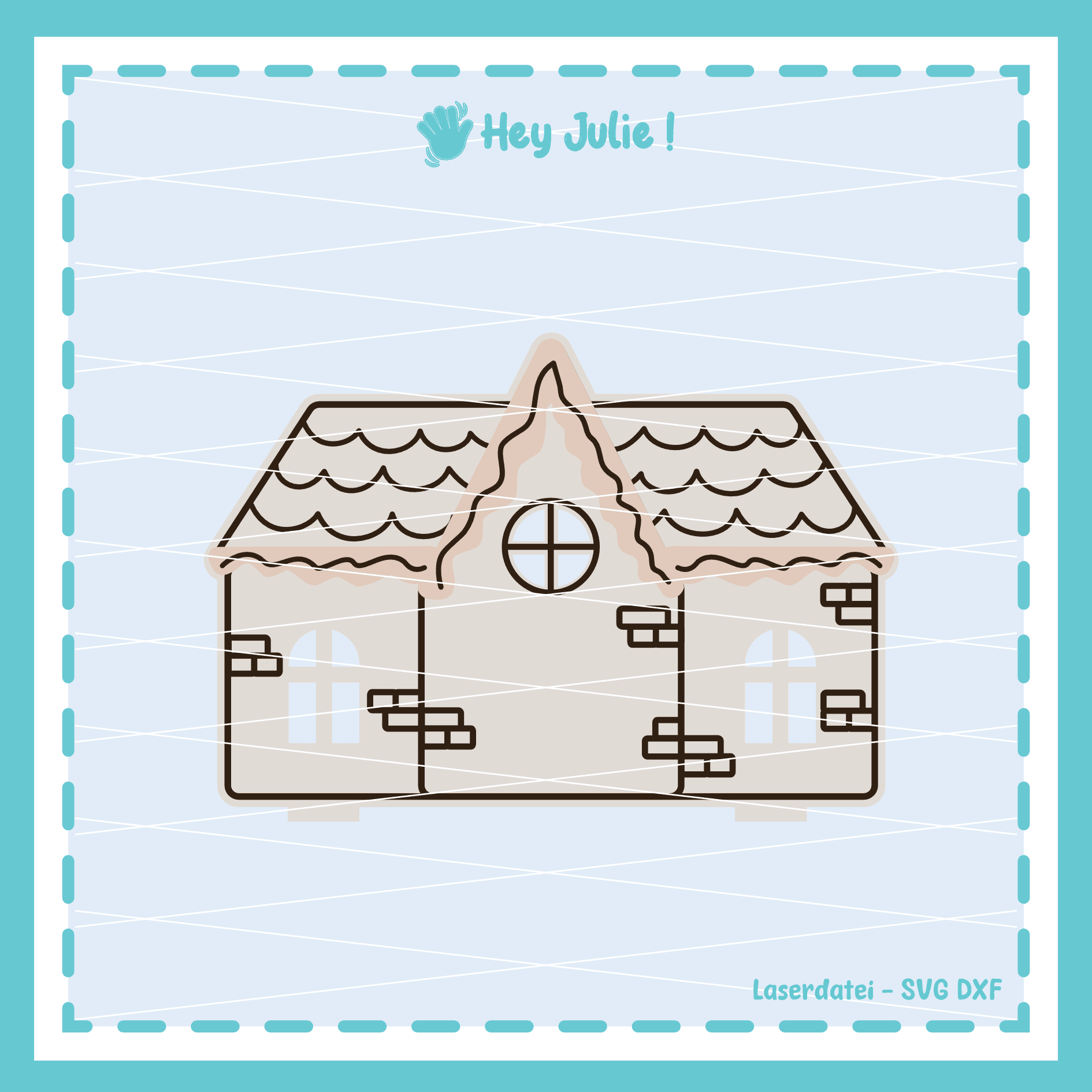 Laserdatei Wichtel Box Haus Basteln - Sewando